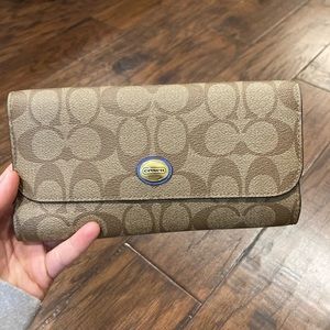 Coach leather wallet